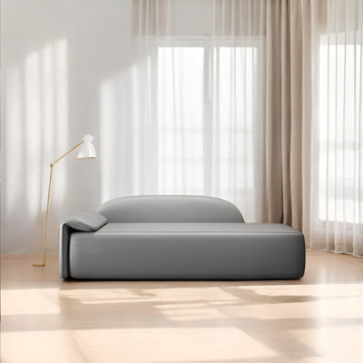 Nishu Faux Leather Chaise Lounge