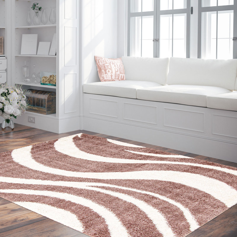 Hallstead Abstract Indoor Rug, Rectangle 3'11" x 6'