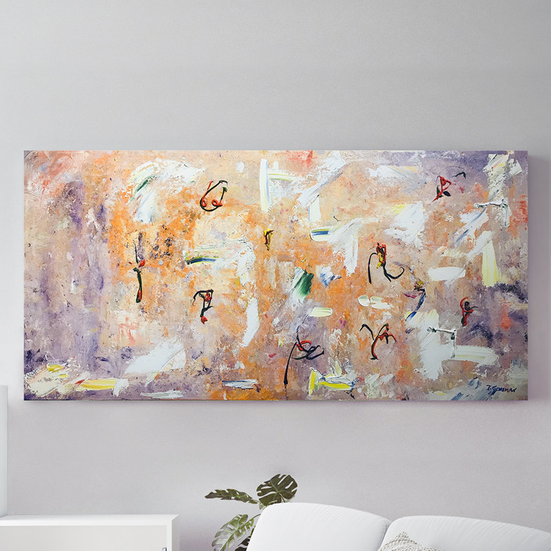 Angels Painting by Irina Gorbman, 11" H x 14" W 