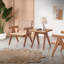 Fauteuil d'appoint beige et naturel