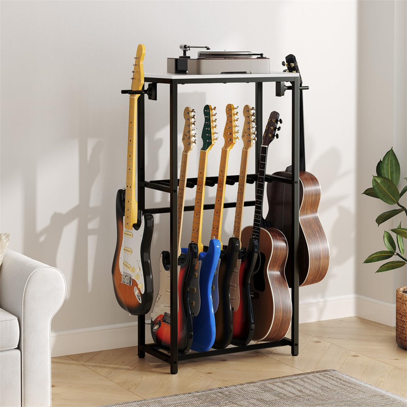 Metal，Manufactured Wood 118cm H Dowel Rack, Black/White, 118cm H x 50cm W x 30cm D