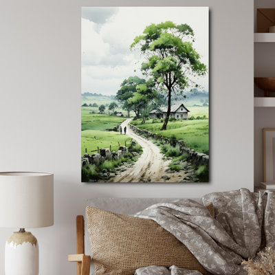 «Countryside Solitaire Countryside I», reproduction d'art sur toile