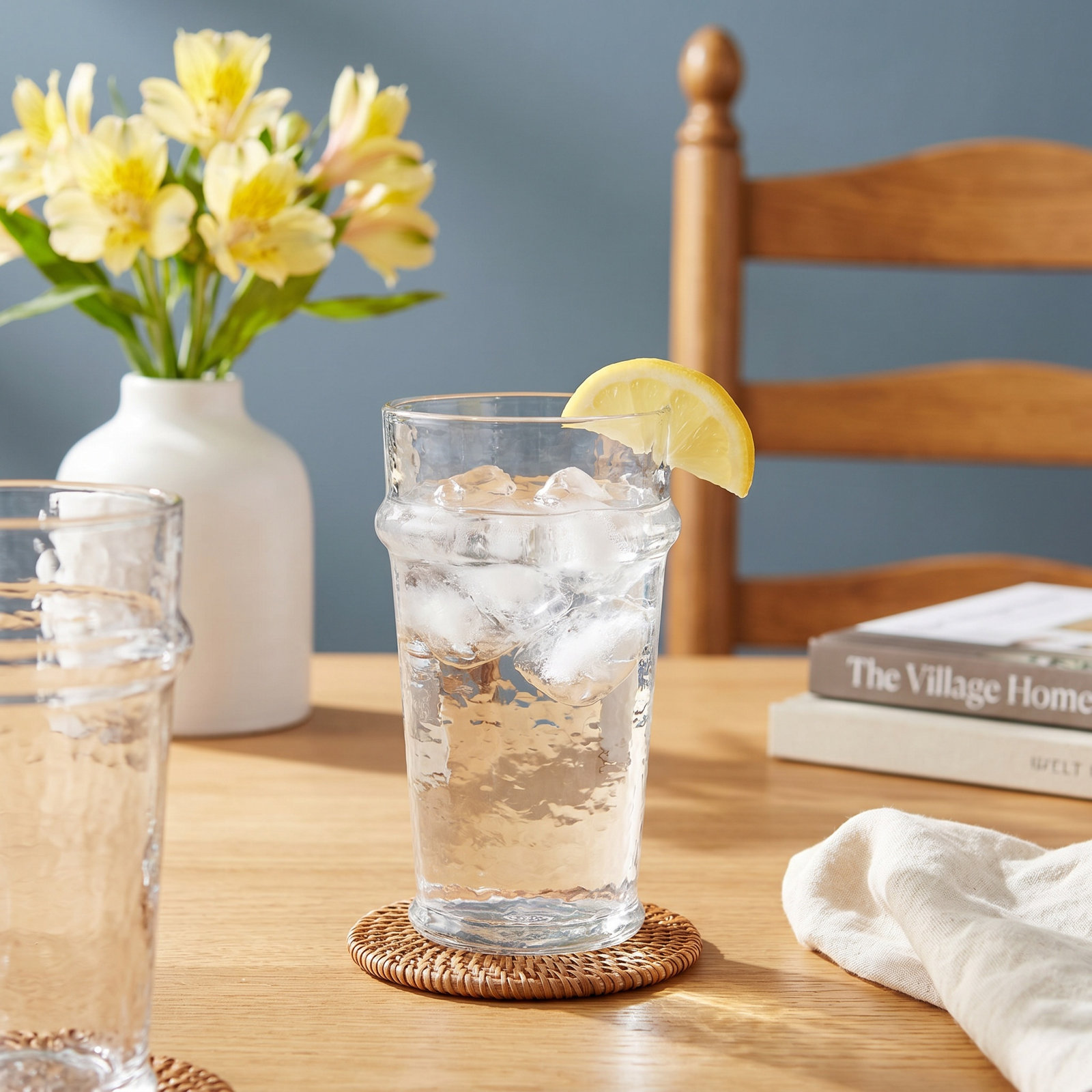 Jared Ribbed Drinking Glass