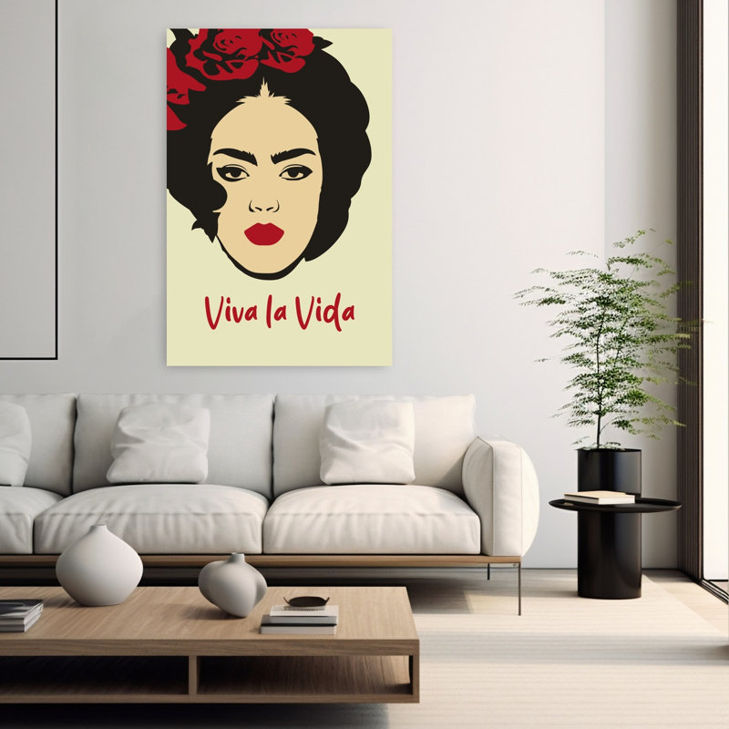  «Long Live Life Portrait», art mural contemporain, H 60 po x l 40 po