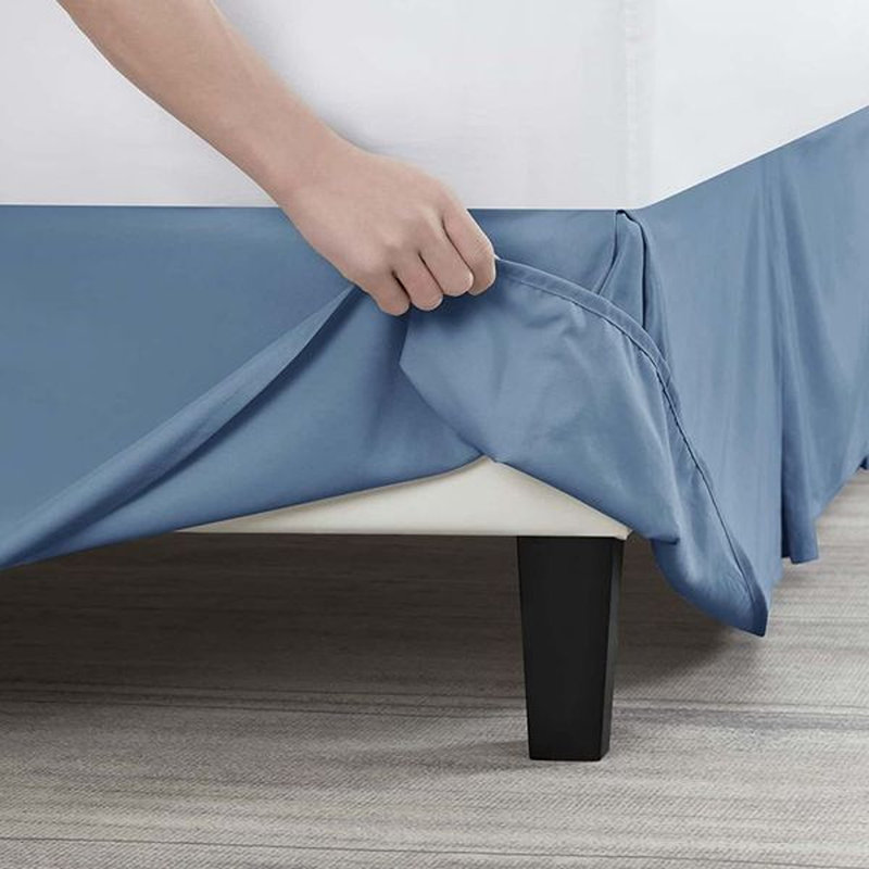 Luxury Pleated 14" Bed Skirt, Blue Heaven, Full XL