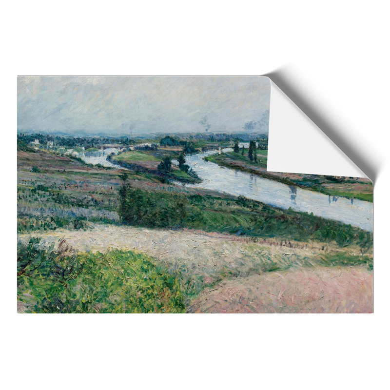 View Of The River Seine by Gustave Caillebotte - No Frame Painting, 42cm H x 59cm W x 0.1cm D