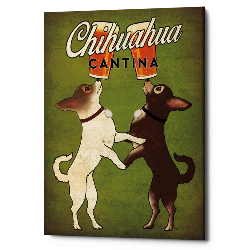 " Double Chihuahua V2 " by Ryan Fowler, 34" H x 26" W