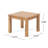 Isaacson Outdoor Side Table, Square End Table, Small Patio Table, Accent Table-1375272038