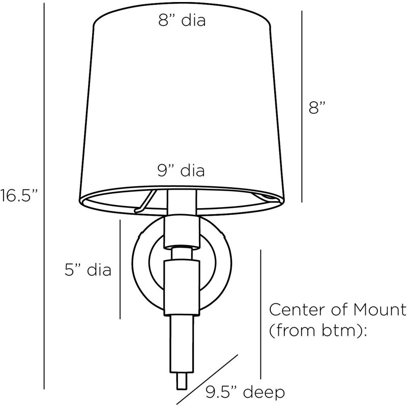 Allman 1 - Light Armed Sconce