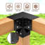 4pcs 3-Way Angle Corner Brackets and 4pcs Base Pergola Kit 4''x4'' (Inner Size 3.6x3.6)