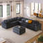 Canapé modulaire surdimensionné en L avec repose-pieds Modern Sofau