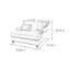 Chaise longue en flanelle élégante et décontractée-105299082
