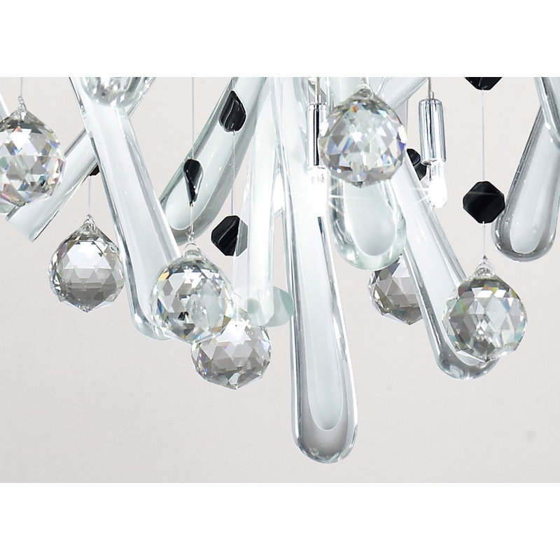 10 - Light Chandelier, Polished Chrome