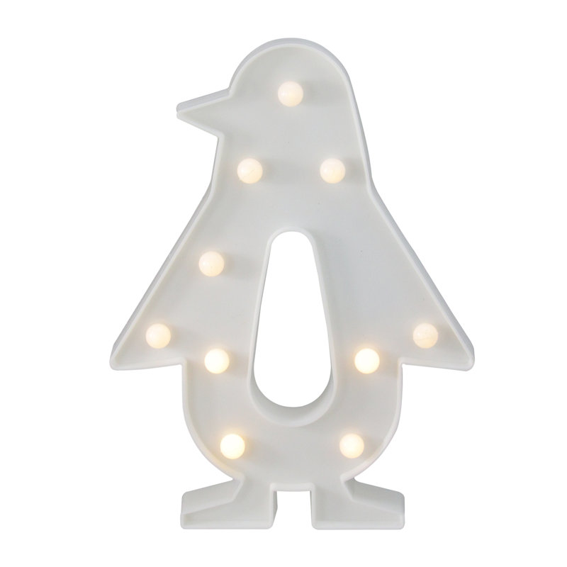 10.25" White Penguin LED Marquee LED Sign