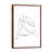 Classic Brown Wood Framed