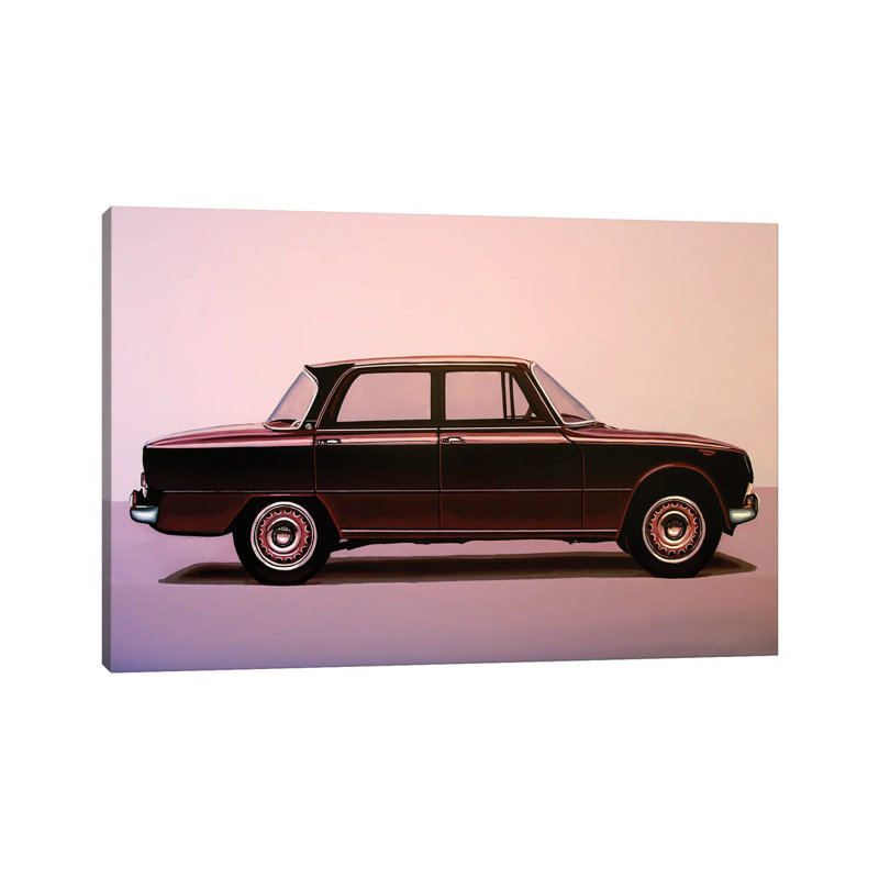 Alfa Romeo Giulia Super 1967 by Paul Meijering - Wrapped Canvas Print
