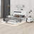 Modern High Gloss 3-Piece Bedroom Set Floating Bed Frame Platform Bed With LED Light & 2 Nightstands
