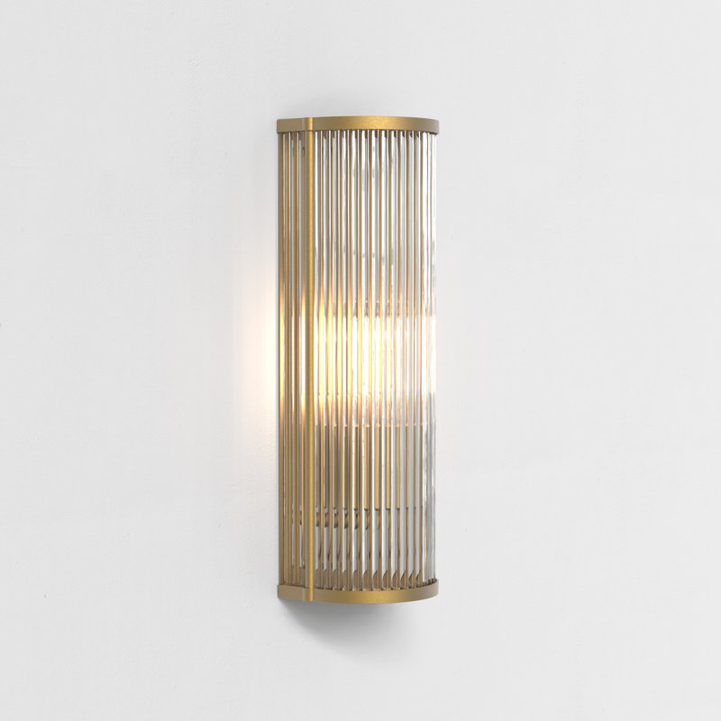 Avignon 1 - Light LED Flush Mounted Sconce, Antique Brass