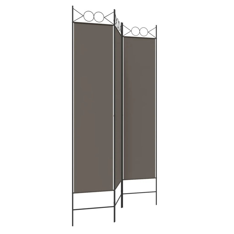 Casida Folding Room Divider, 120 x 220 cm, Grey, 3