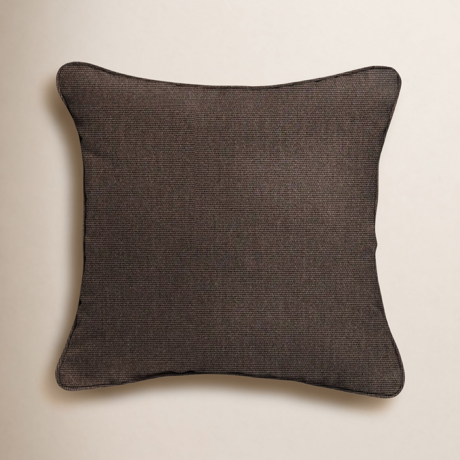 Tinsley Sunbrella® Indoor/Outdoor Throw Pillow, 18" x 18", Dark Brown