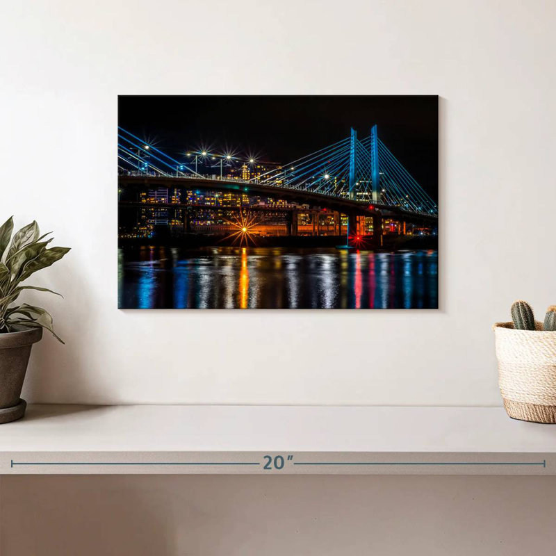 Nicci Oregon Bridge City Lights, 8" H x 12" W