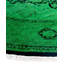 Tapis vert / noir surteint de conception unique 8 pi 1 po x 8 pi 1 po Overdyed