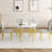 Extendable Dining Table Sets(must Include Both Table And Chair), Modern Mdf
