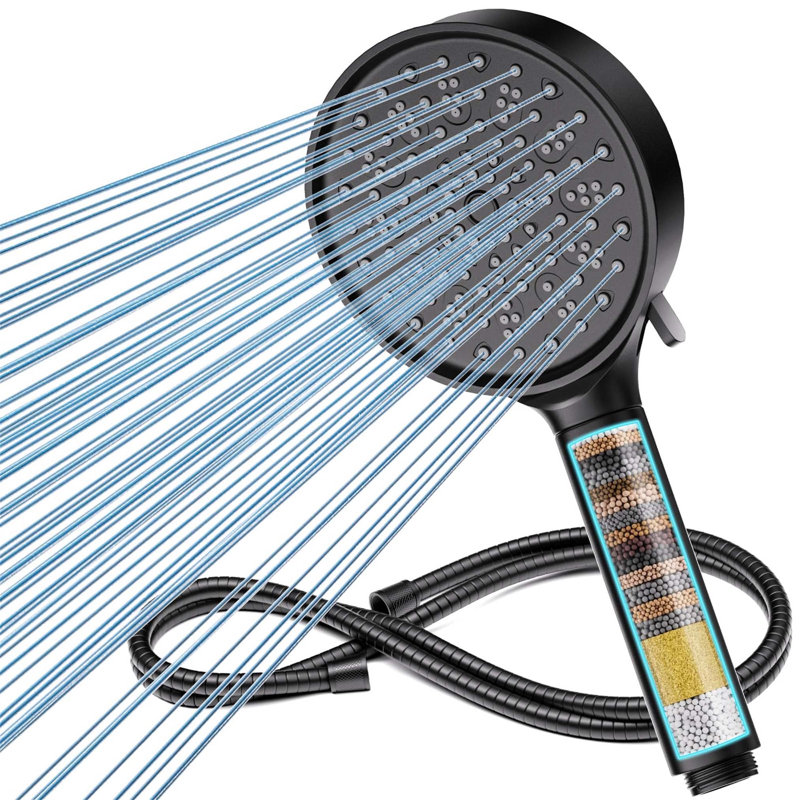Handheld Shower Head, Matte Black