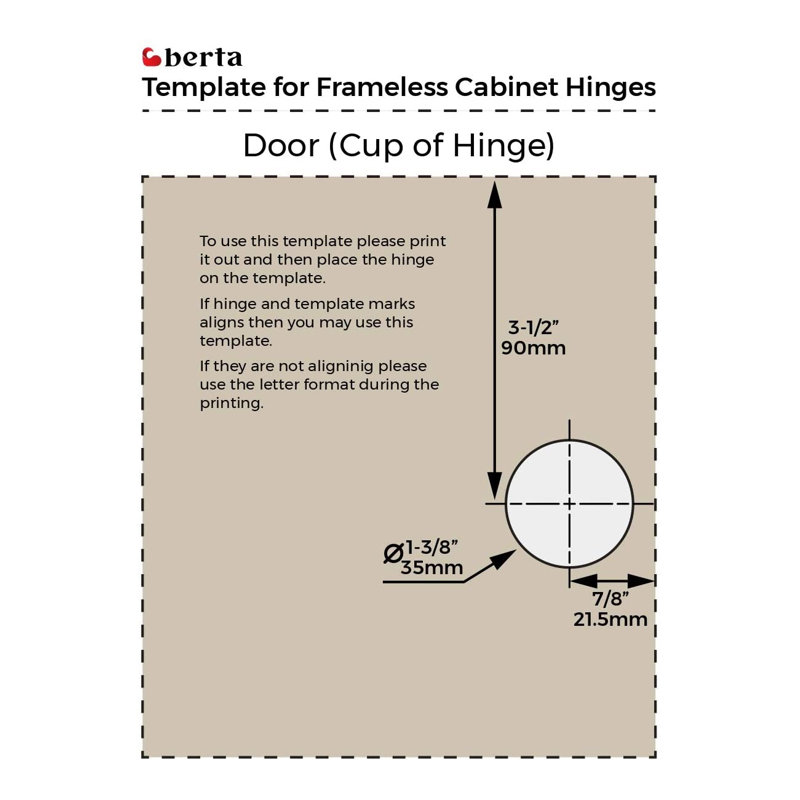 165 Degree 2 pack Full Overlay Soft Close Concealed Hinge