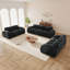 Ensemble de canapés modernes 2 + 2 + 3 places à assise profonde en velours avec éponge haute densité 32D, aucun assemblage requis pour le salon-130622467-130622471