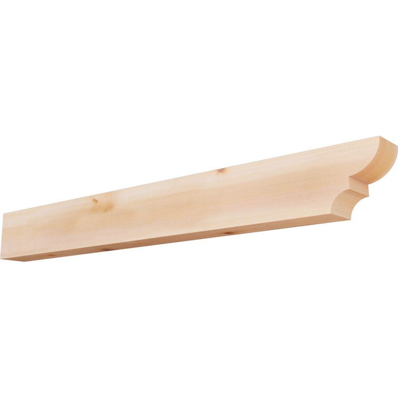 3 1/2"W x 6"H x 48"L Ridgewood Smooth Rafter Tail, Western Red Cedar, Western Red Cedar, 6" H x 48" W x 3.5" D