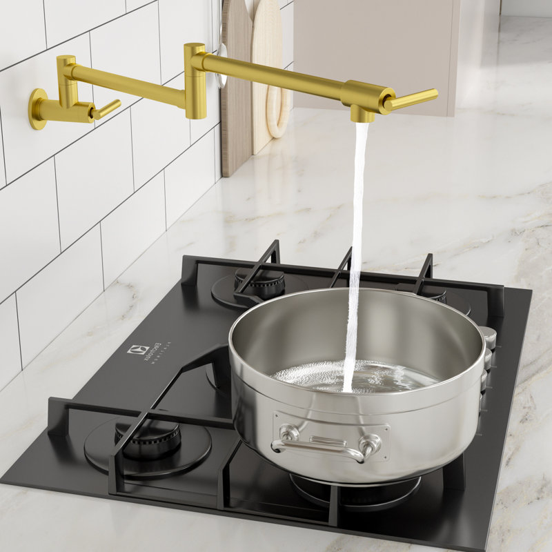 Logmey Kitchen Faucet, Gold