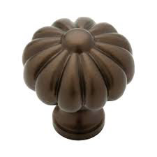 (5 Pack) 1-1/3 inch Avante Pumpkin Knob