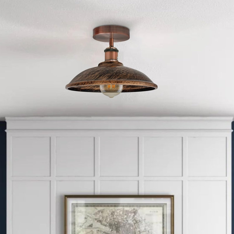 Semi Flush Mount, Brushed Copper