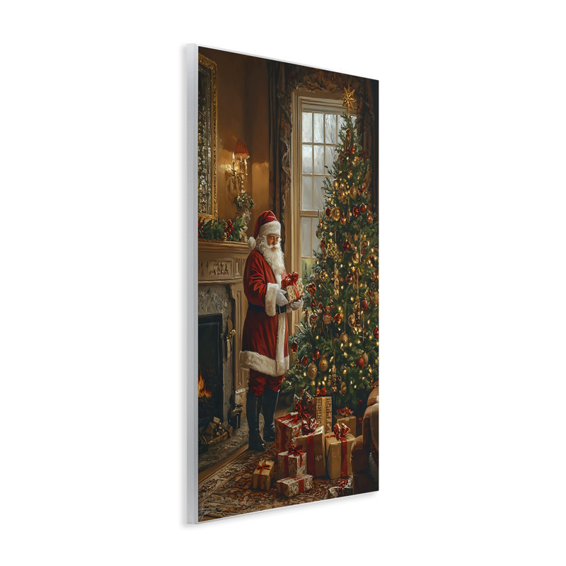 All Decorated Santa's Tree Wall Plaque, design by Franklyn Gregory, 15" H x 10" W