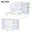 Lit simple avec garde-robe et tablettes de chevet - taille option blanche et compacte