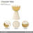 Scotts Square Chairside Table - Light Champagne