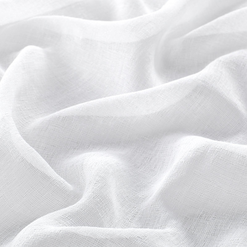 Kiel 70" W x 72" L Washable Shower Curtain, White