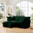 Stefan Modern 2-Seater Corduroy Sectional Sofa with Ottoman-738193009