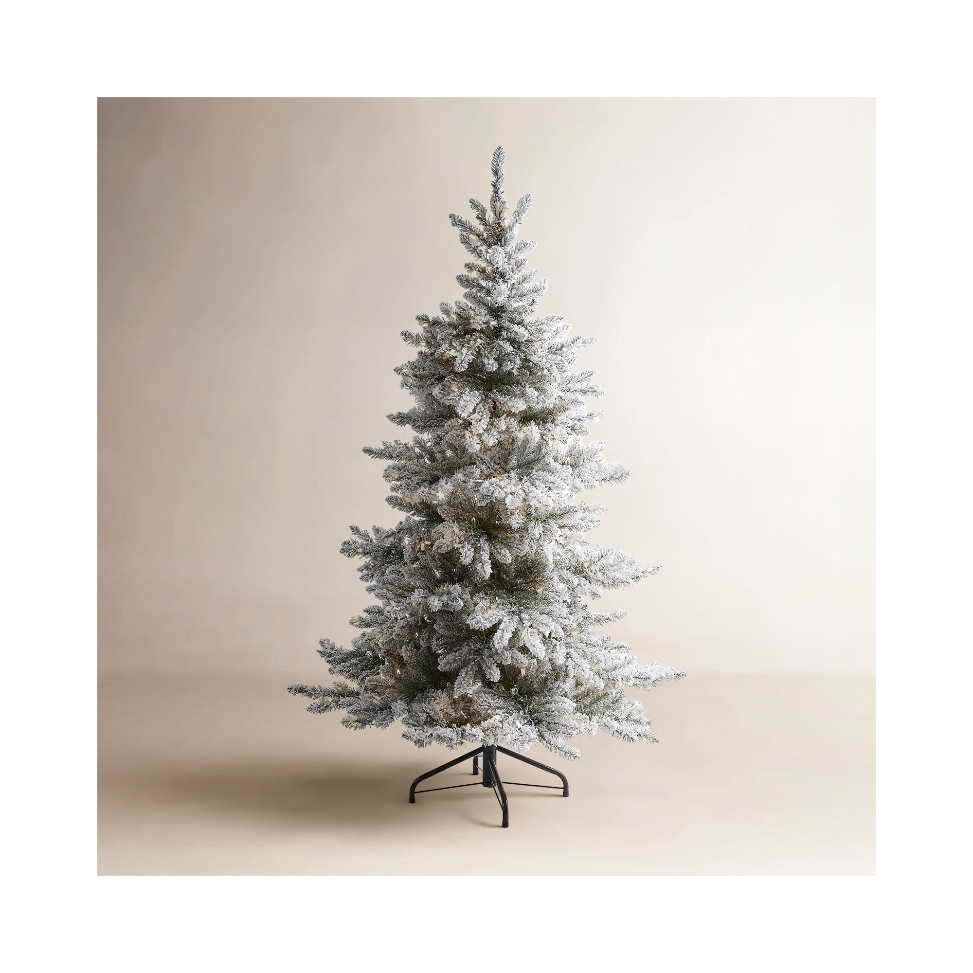 Lighted Artificial Spruce Christmas Tree, 7' H