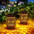 Butterflies Solar Powered Integrated LED Outdoor Lantern (Set of 2) Solar Lighting