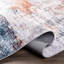 Tapis bleu pâle / rouille Power Loom-455360565