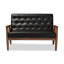 Causeuse à accoudoirs carrés 48,95 po Vanhook-1197363614
