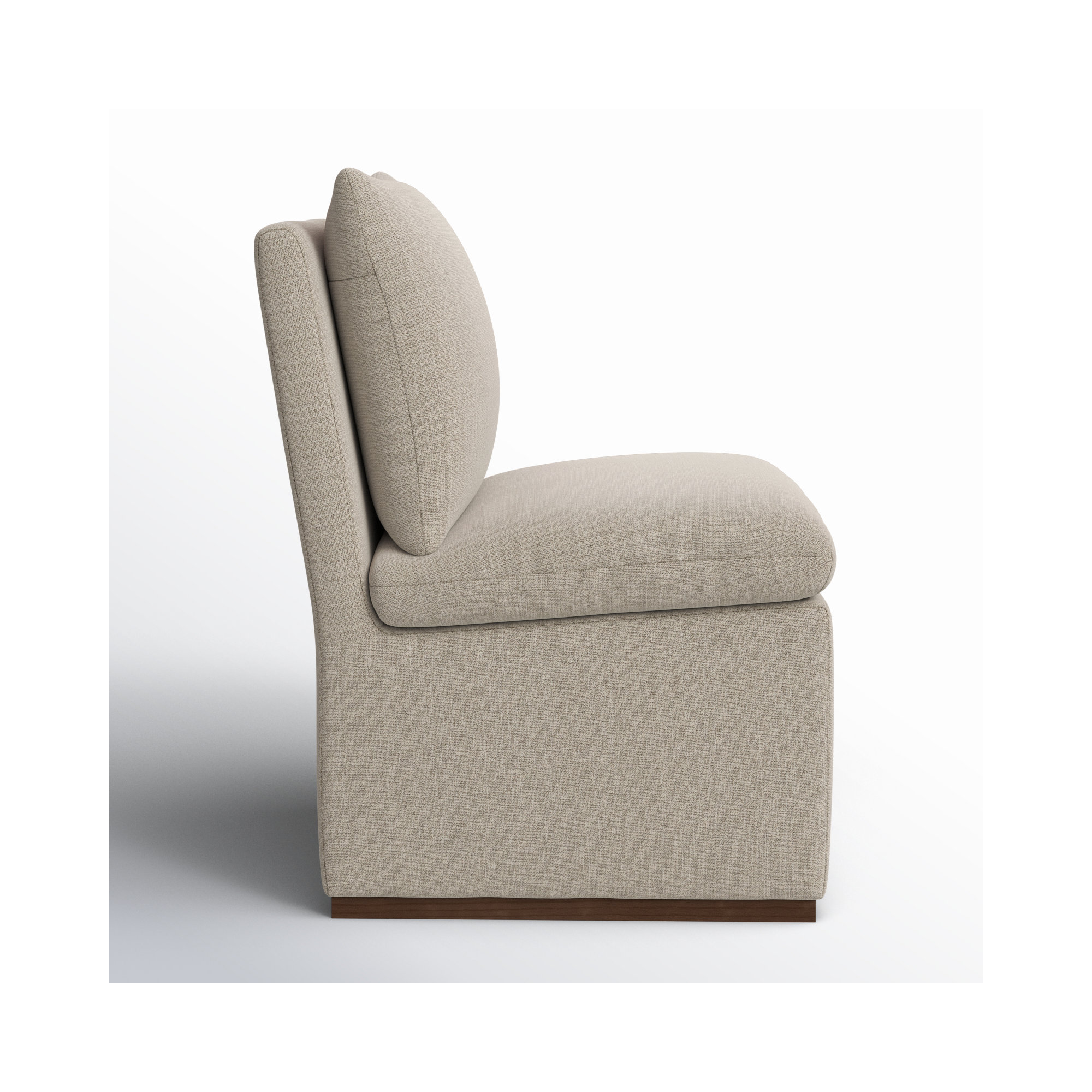 Bobbi Upholstered Dining Chair, Effie Flax Performance Linen