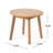 Lorene Round Acacia Outdoor Side Table