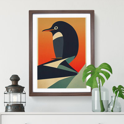 Modern Abstract Penguin No.1 - Framed Print