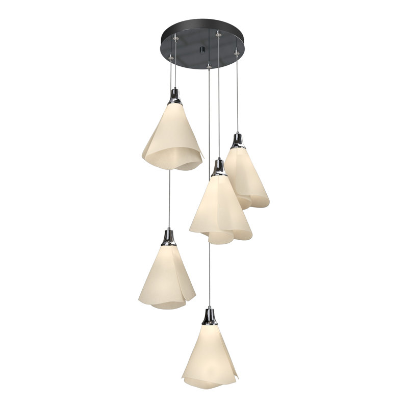 Mobius 5 - Light Cluster Pendant, 80", Ink, 5