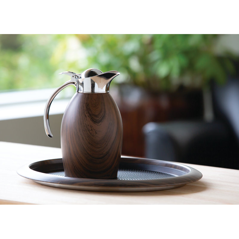 Stainless Steel Removable Insert Serving Tray, Brown