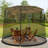 FORCLOVER Black Mesh Screen for Umbrella