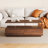Modern Rectangular LED Lights Coffee Table With 2 Drawers In 47.2"-814363948